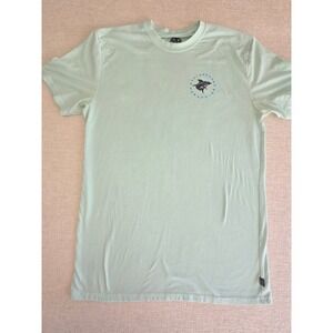 Maui and Sons Shark Graphic T Shirt Medium Mint Green Surf Skate Beach Tee